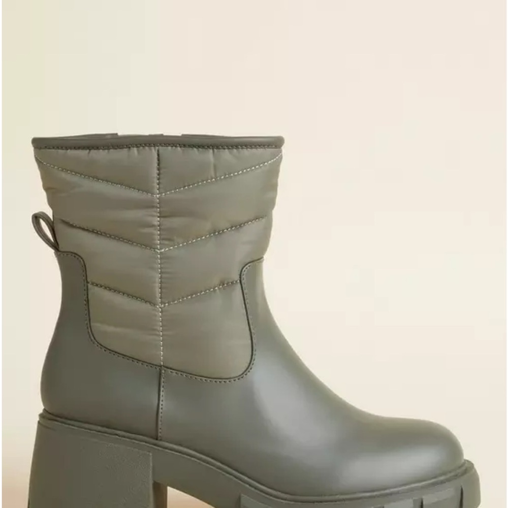 Torrid Olive Quilted Winter Booties - Picture 9 of 10